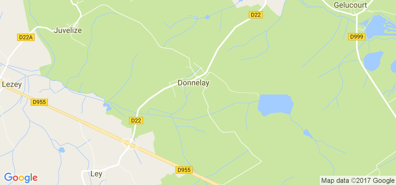 map de la ville de Donnelay