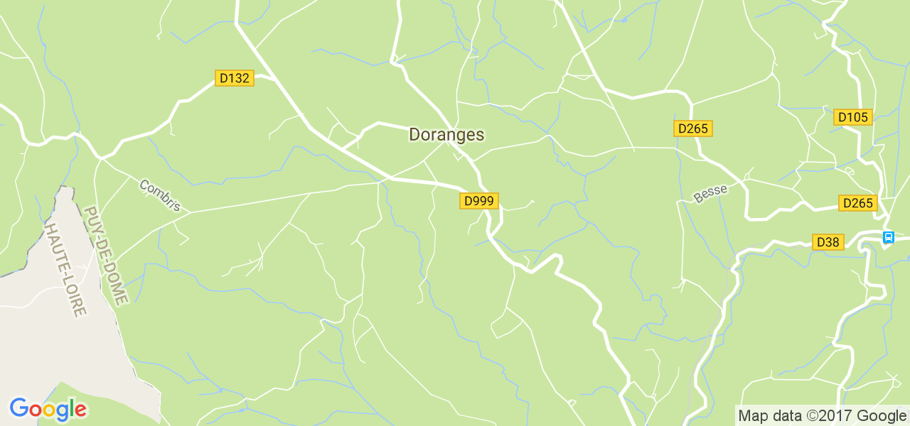 map de la ville de Doranges