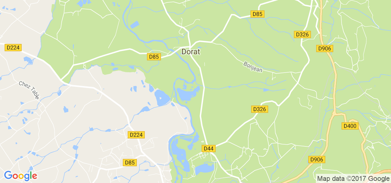 map de la ville de Dorat