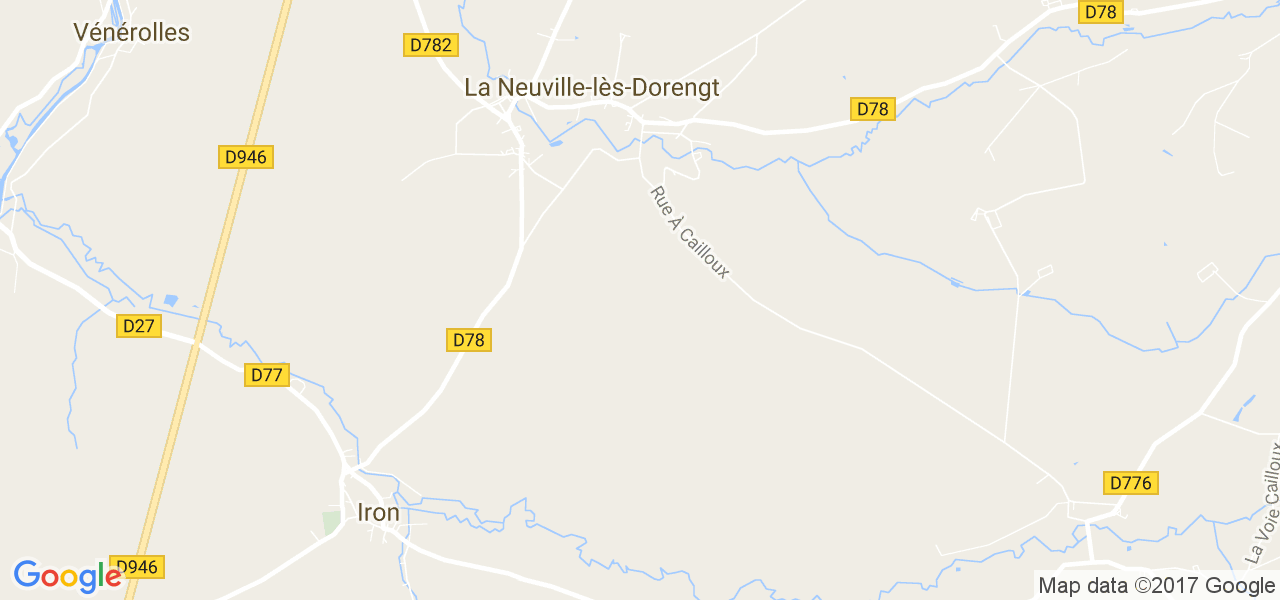 map de la ville de Dorengt