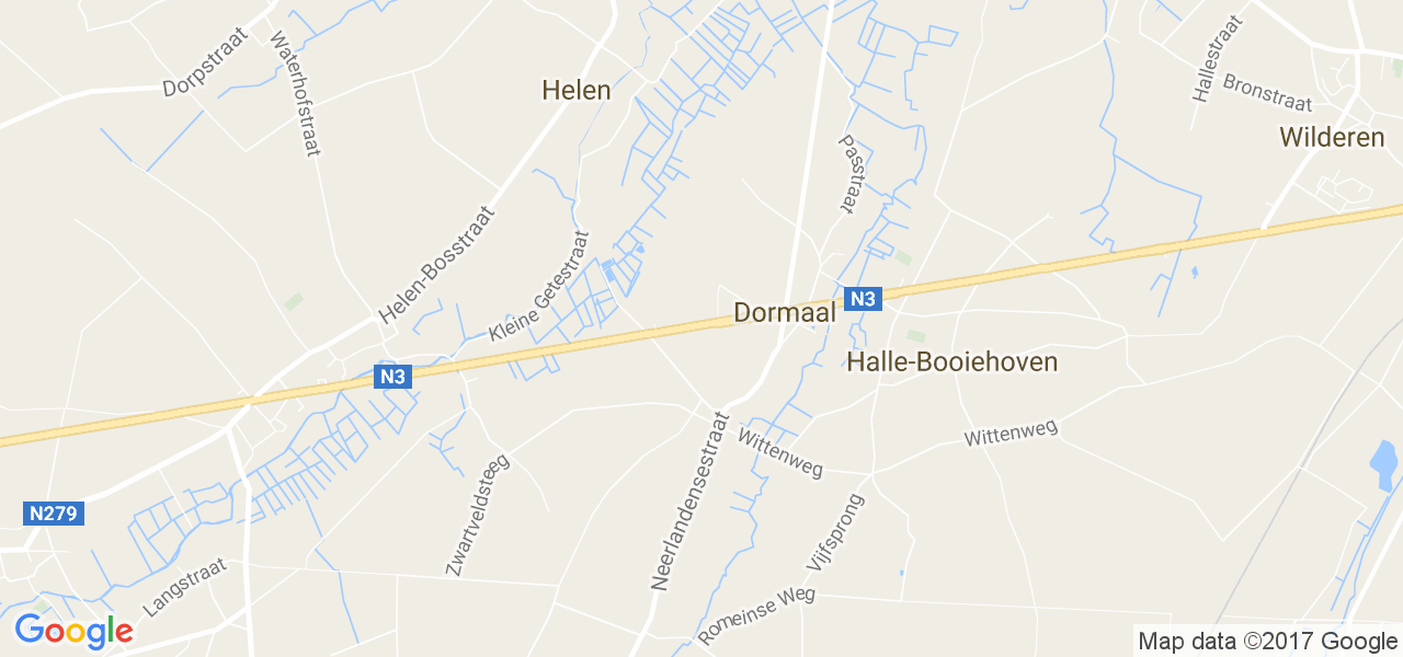 map de la ville de Dormaal