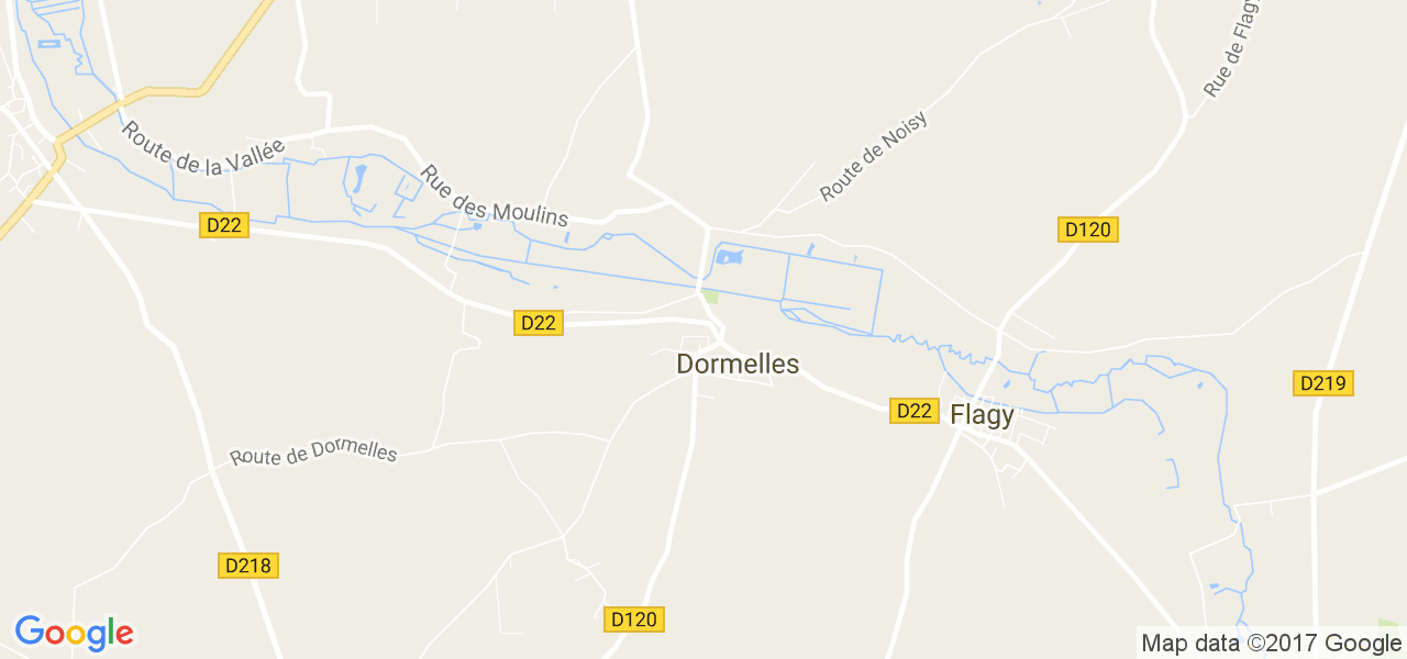 map de la ville de Dormelles