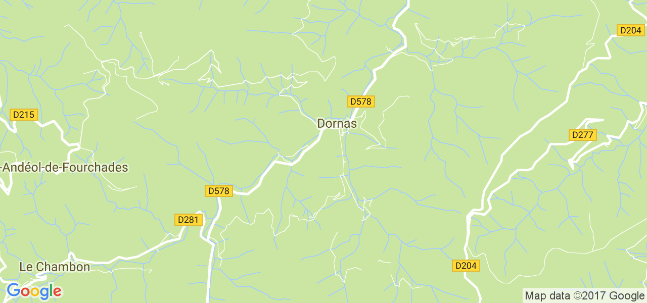 map de la ville de Dornas