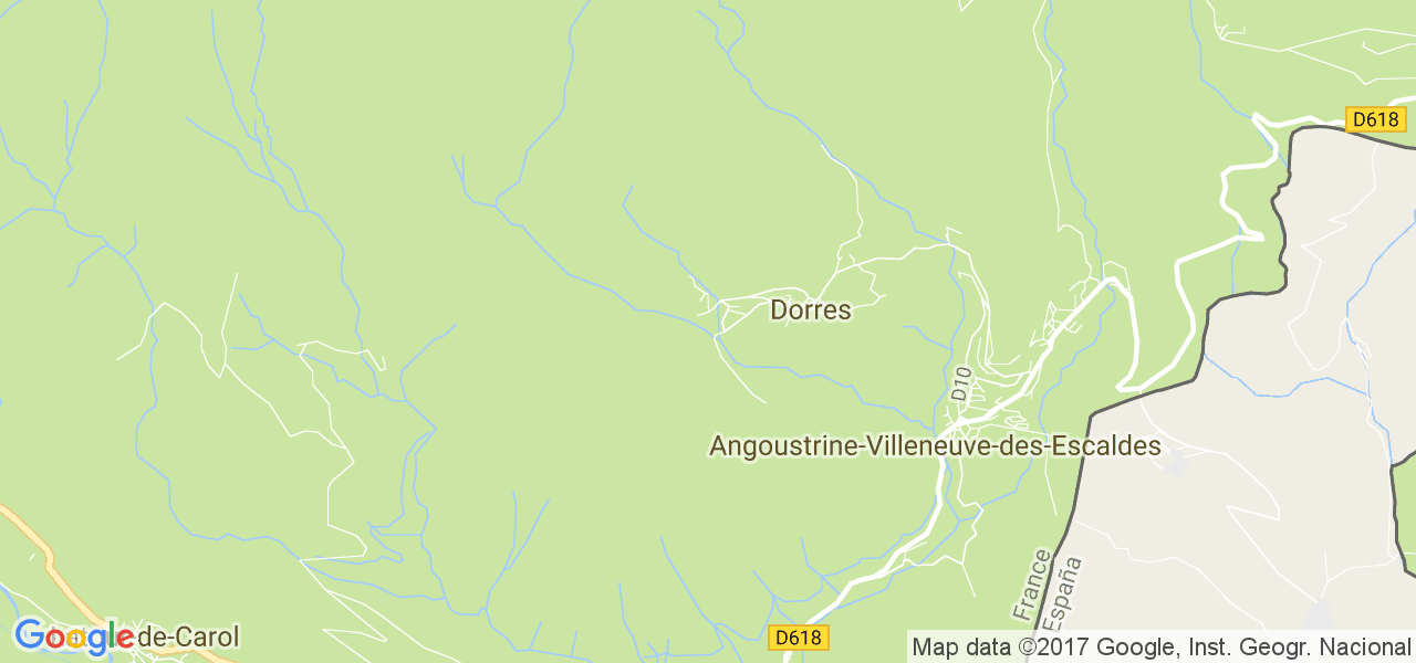 map de la ville de Dorres