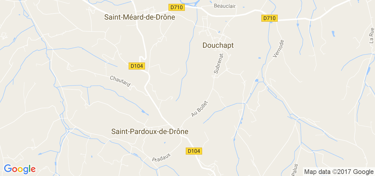 map de la ville de Douchapt