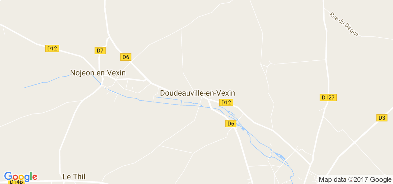 map de la ville de Doudeauville-en-Vexin