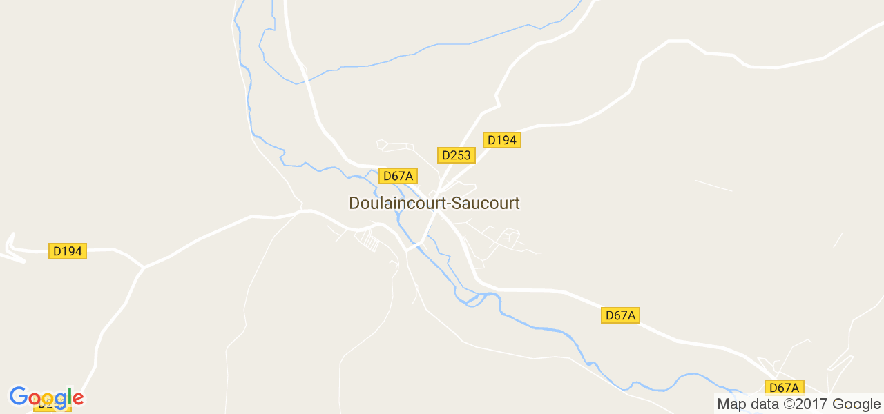 map de la ville de Doulaincourt-Saucourt