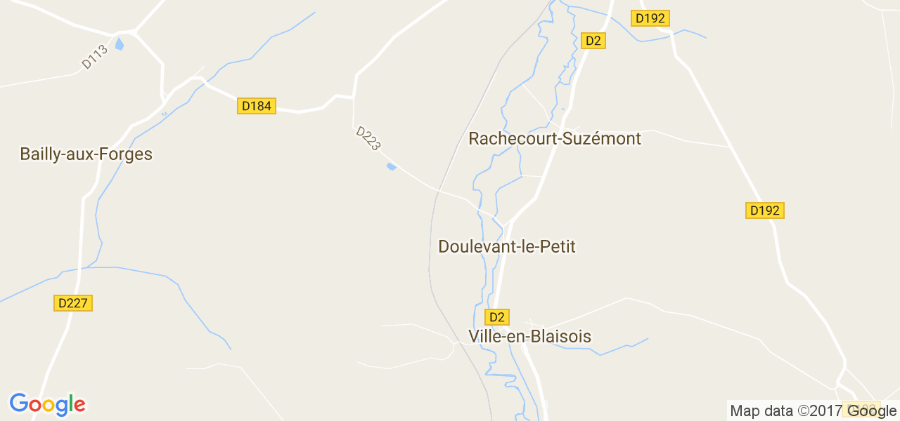 map de la ville de Doulevant-le-Petit