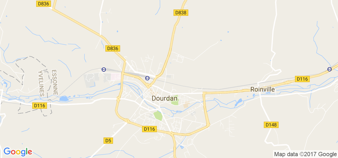 map de la ville de Dourdan