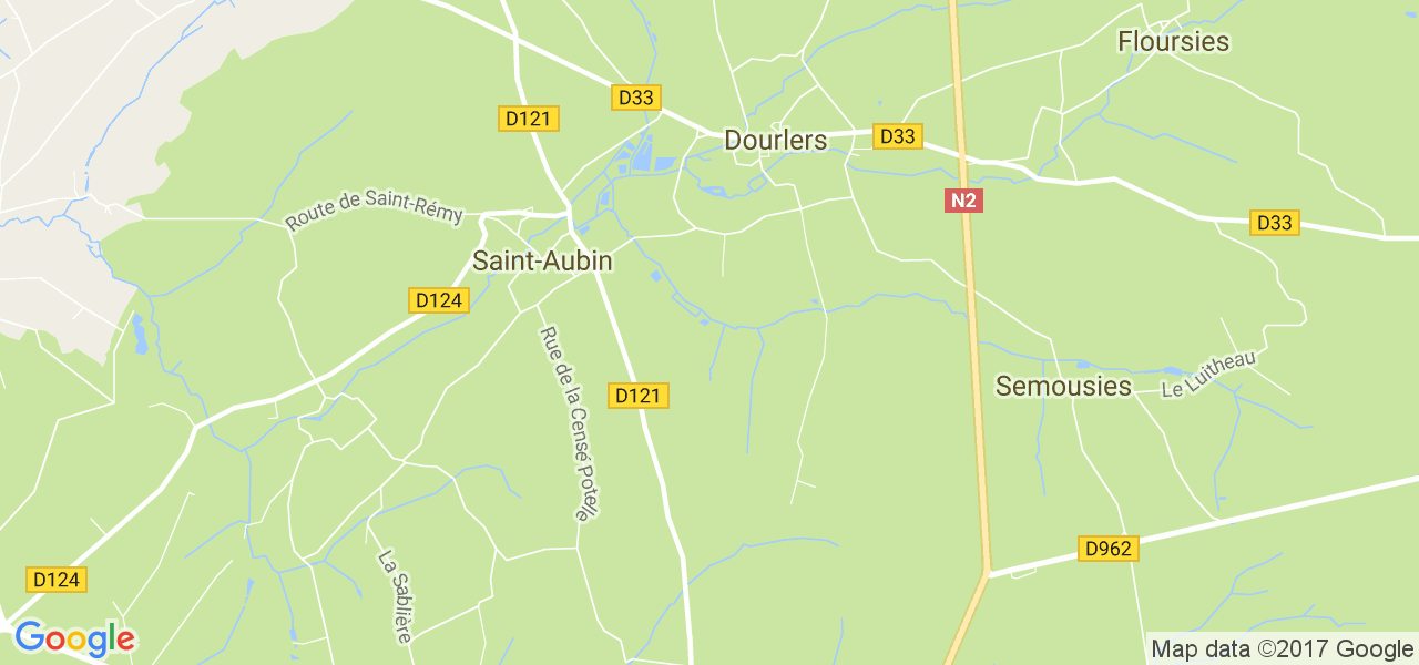 map de la ville de Dourlers