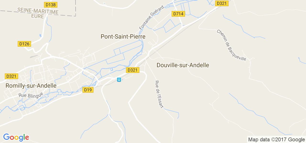 map de la ville de Douville-sur-Andelle