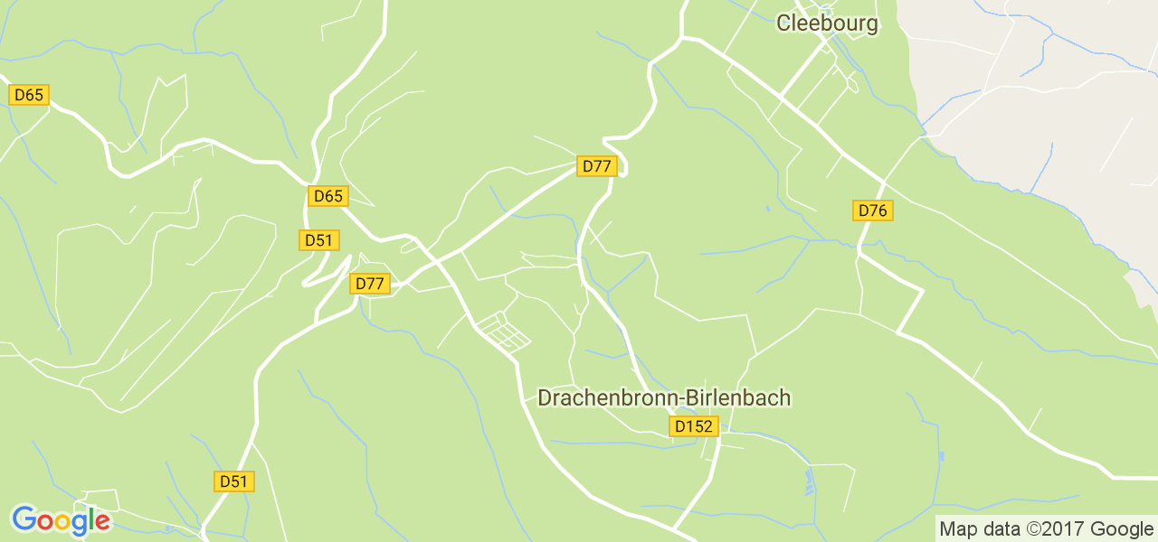 map de la ville de Drachenbronn-Birlenbach