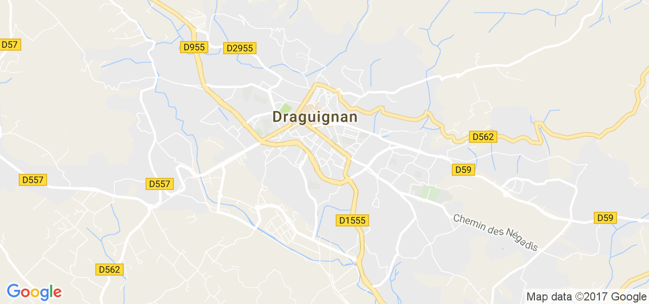 map de la ville de Draguignan