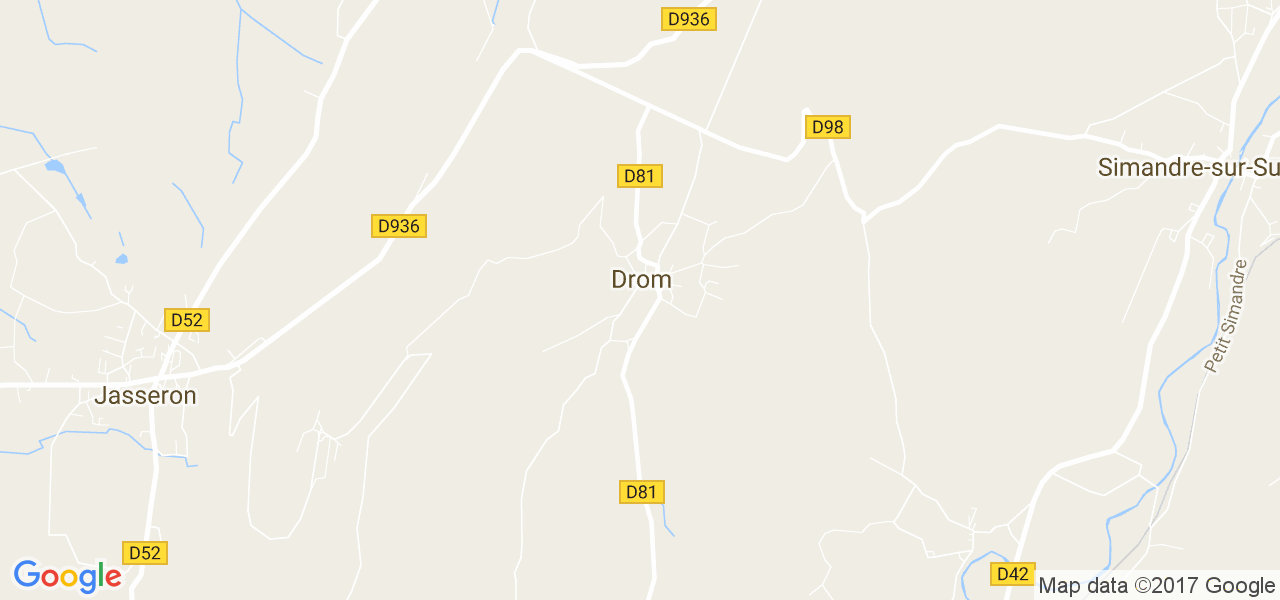 map de la ville de Drom