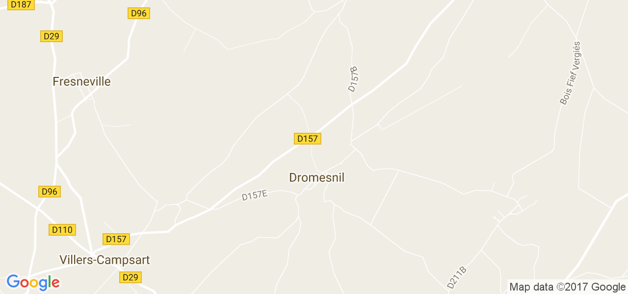 map de la ville de Dromesnil