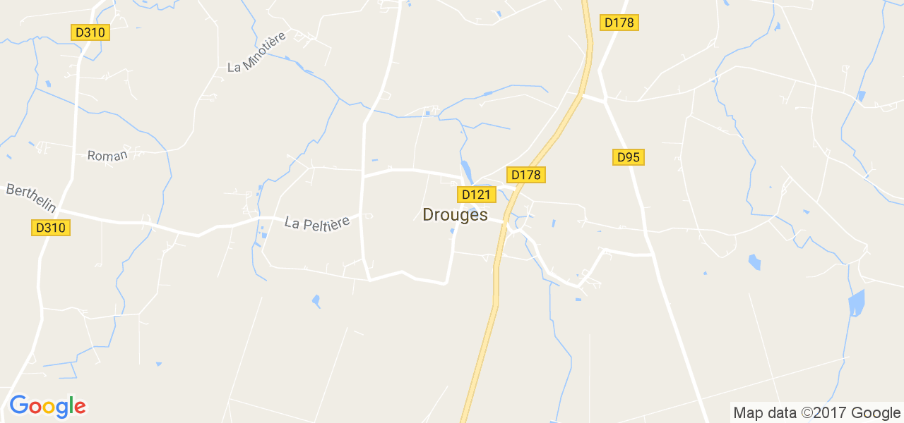 map de la ville de Drouges