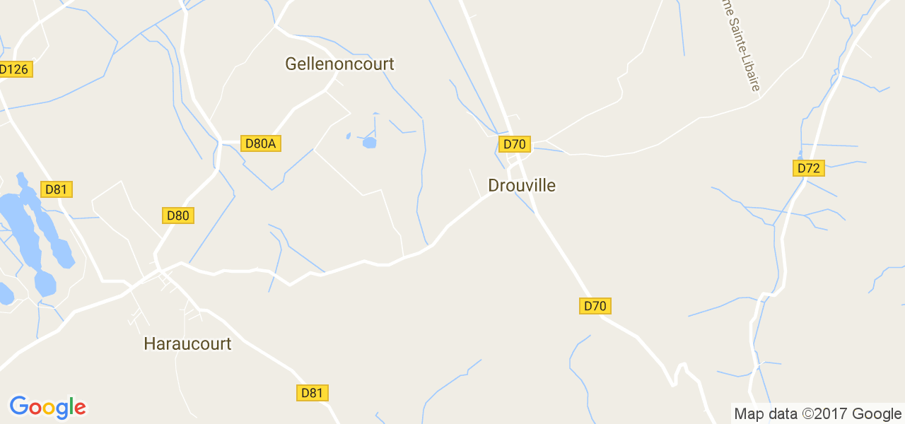 map de la ville de Drouville