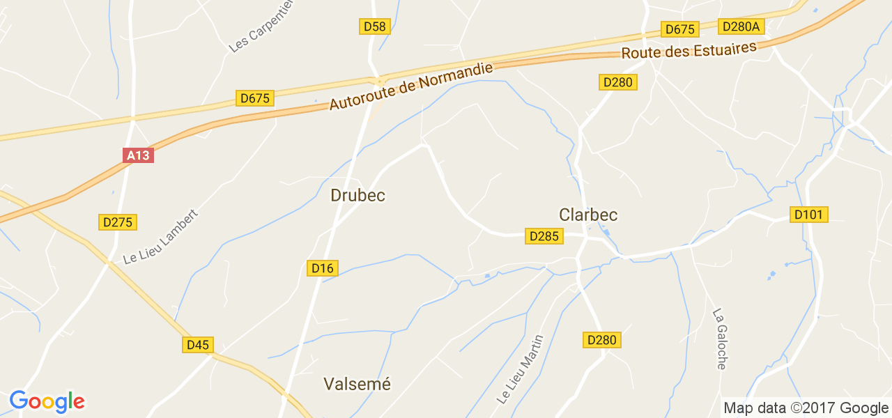 map de la ville de Drubec