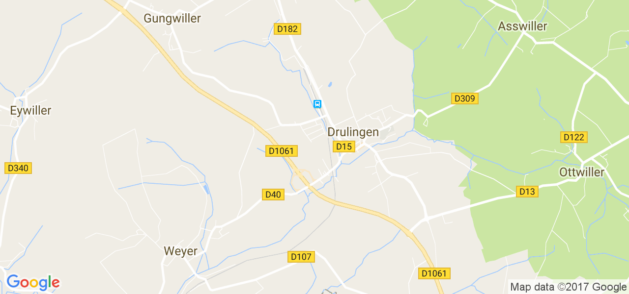 map de la ville de Drulingen