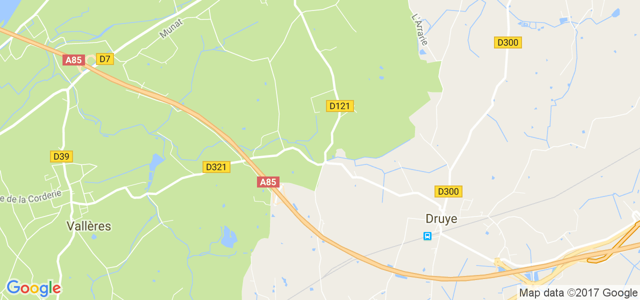 map de la ville de Druye