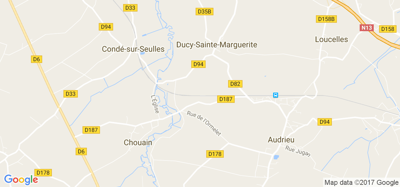 map de la ville de Ducy-Sainte-Marguerite