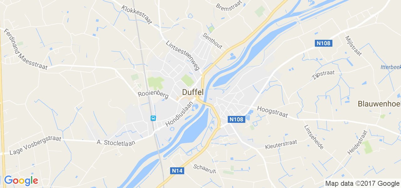 map de la ville de Duffel