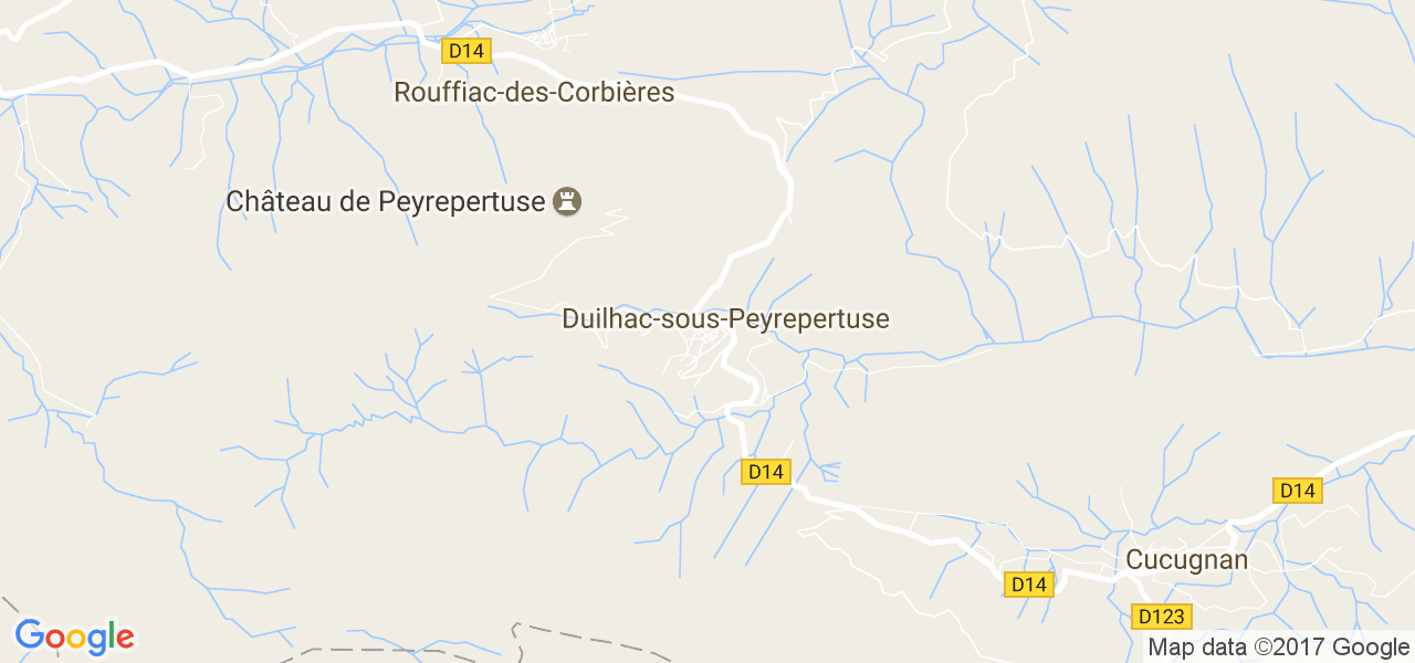 map de la ville de Duilhac-sous-Peyrepertuse