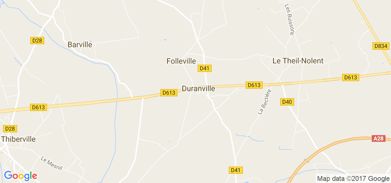 map de la ville de Duranville