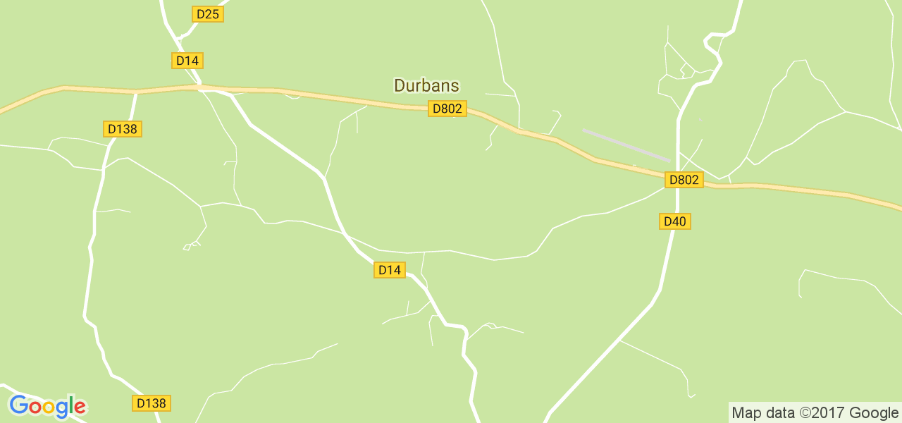 map de la ville de Durbans