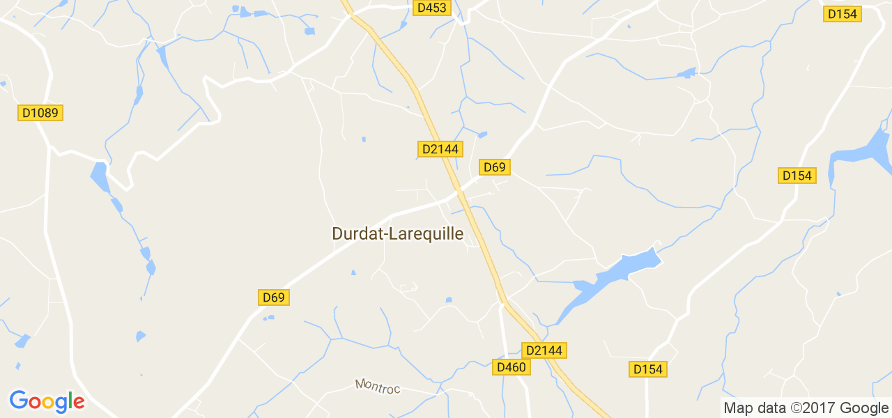 map de la ville de Durdat-Larequille