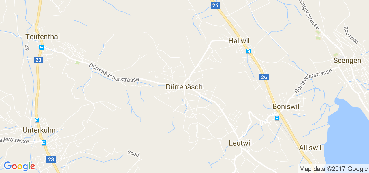 map de la ville de Dürrenäsch