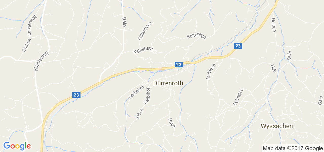 map de la ville de Dürrenroth