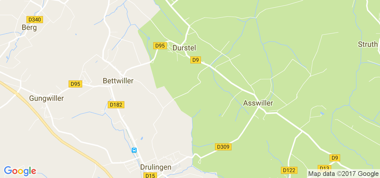 map de la ville de Durstel