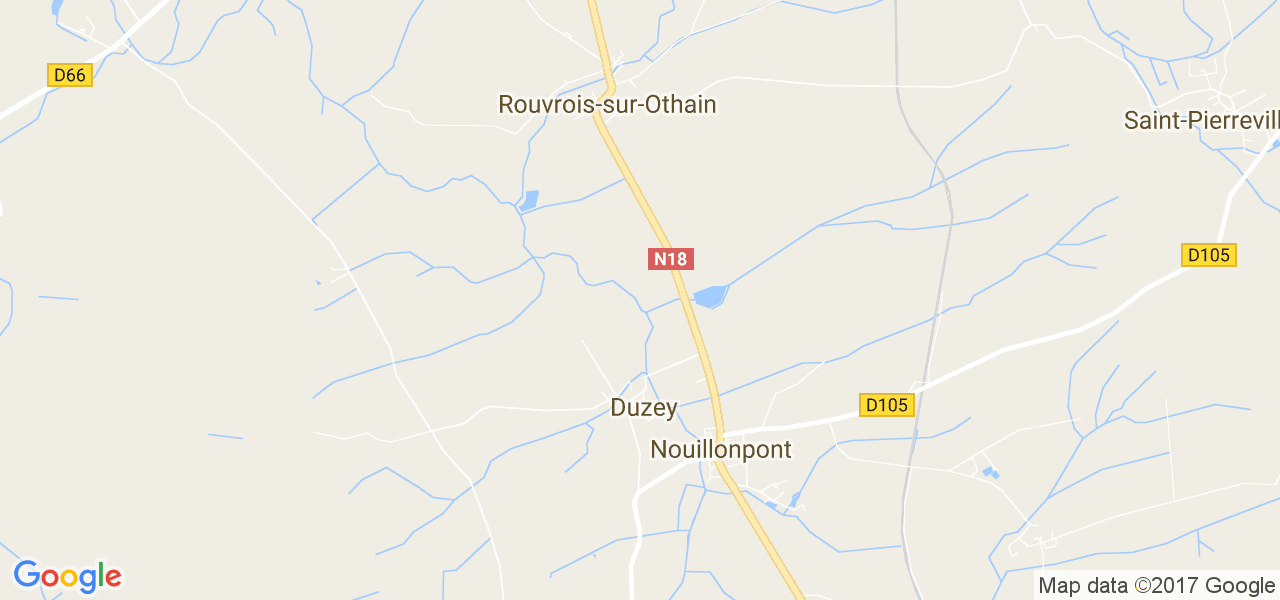 map de la ville de Duzey