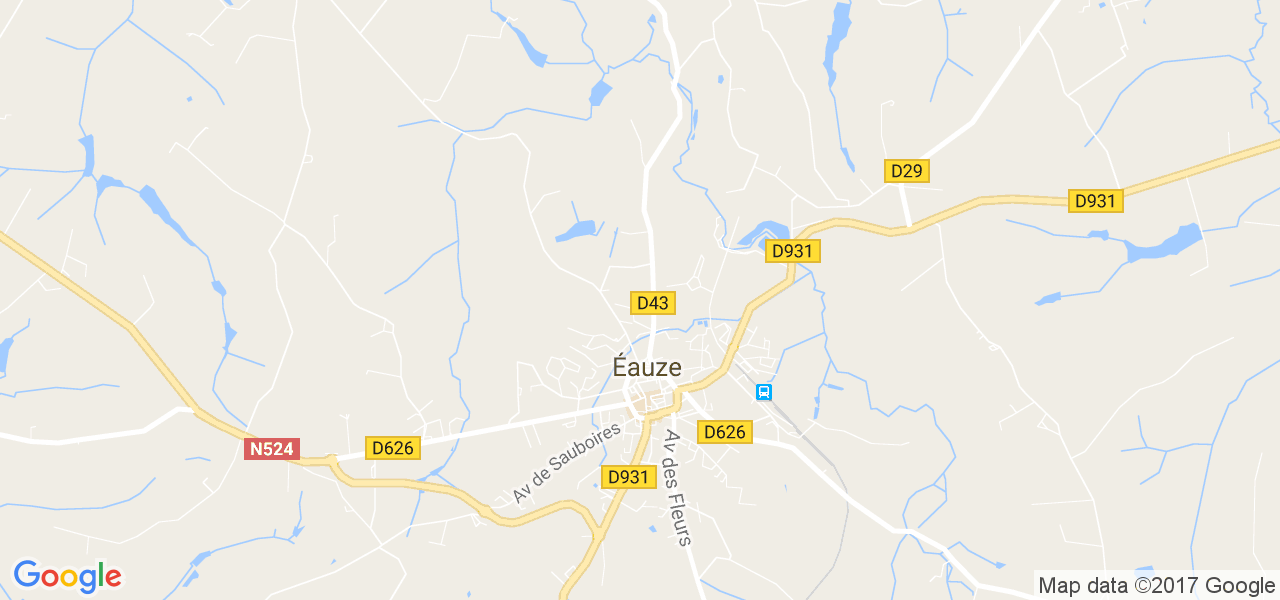 map de la ville de Eauze