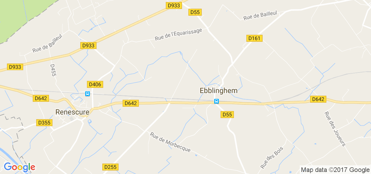 map de la ville de Ebblinghem