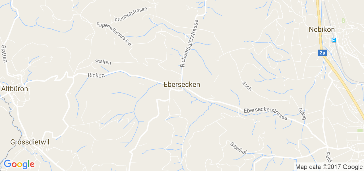 map de la ville de Ebersecken