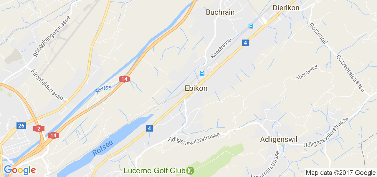 map de la ville de Ebikon