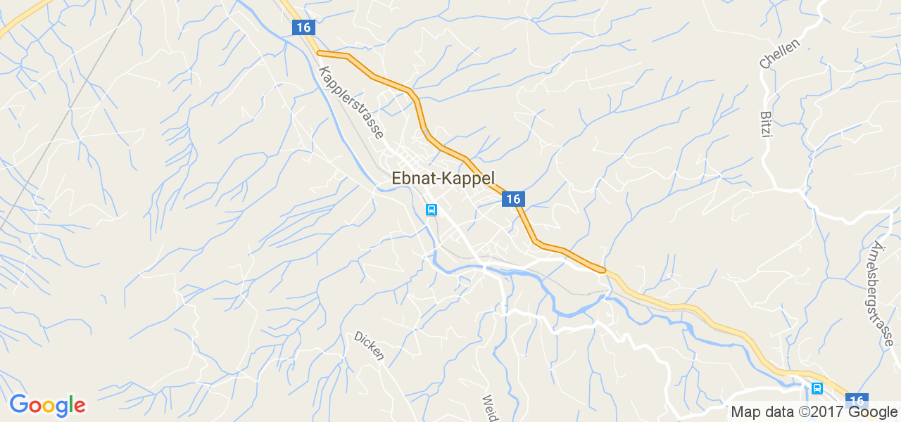 map de la ville de Ebnat-Kappel