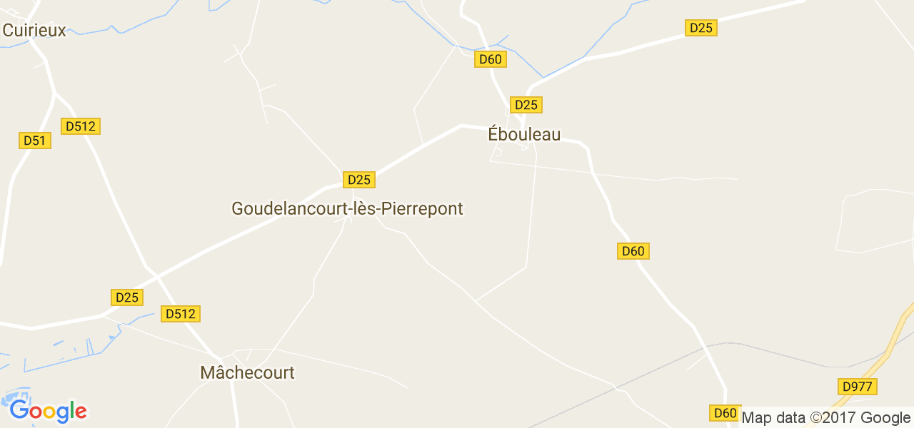 map de la ville de Ébouleau