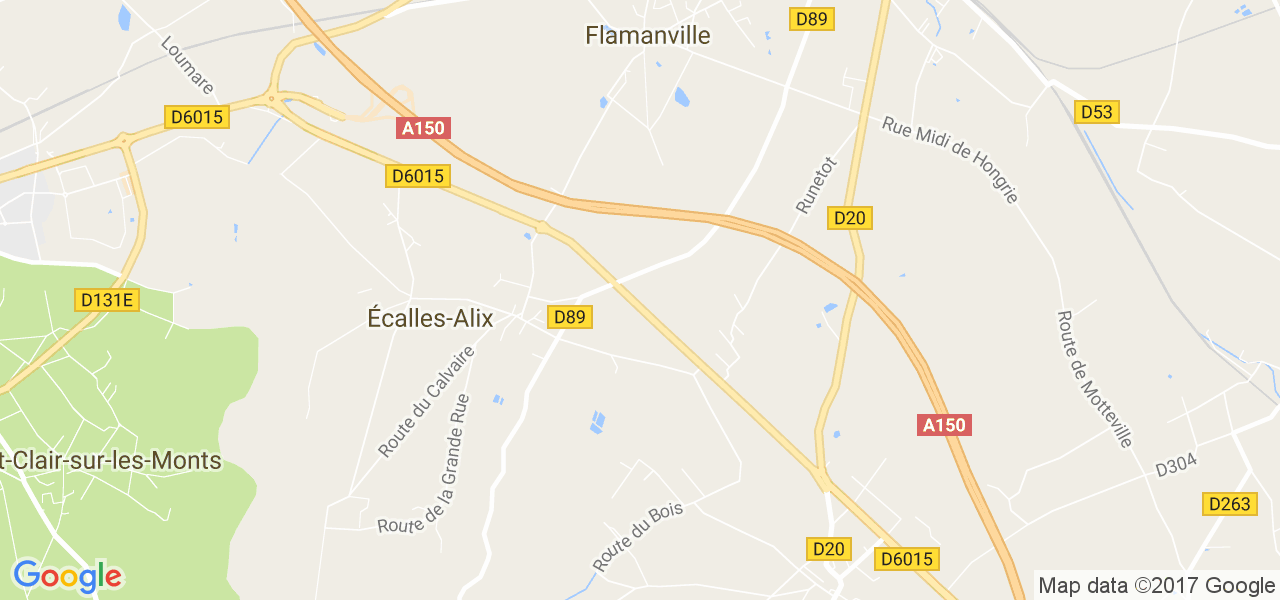 map de la ville de Écalles-Alix