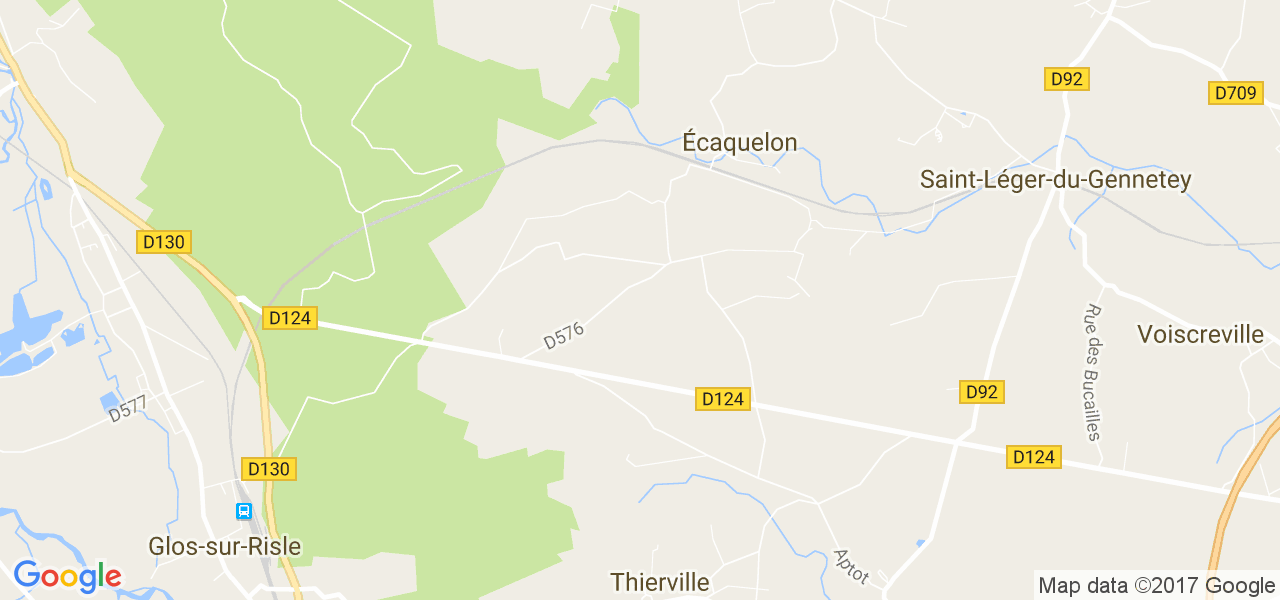 map de la ville de Écaquelon