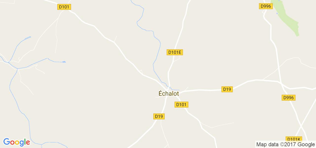 map de la ville de Échalot