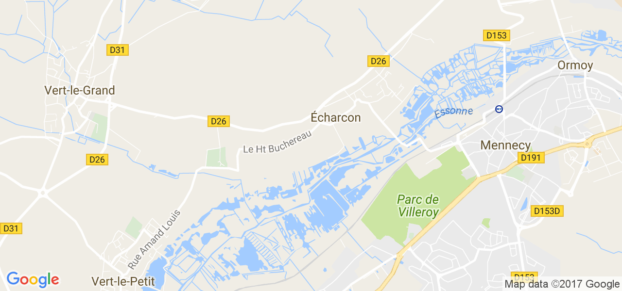 map de la ville de Écharcon