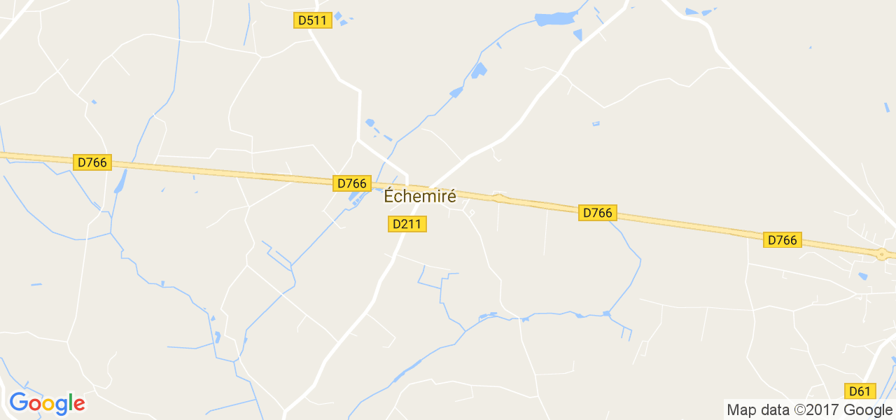 map de la ville de Échemiré