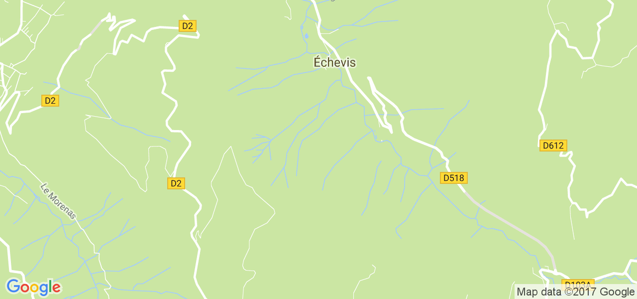 map de la ville de Échevis