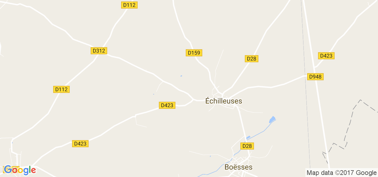 map de la ville de Échilleuses