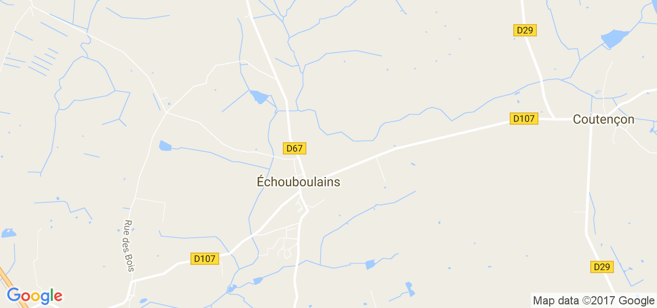 map de la ville de Échouboulains