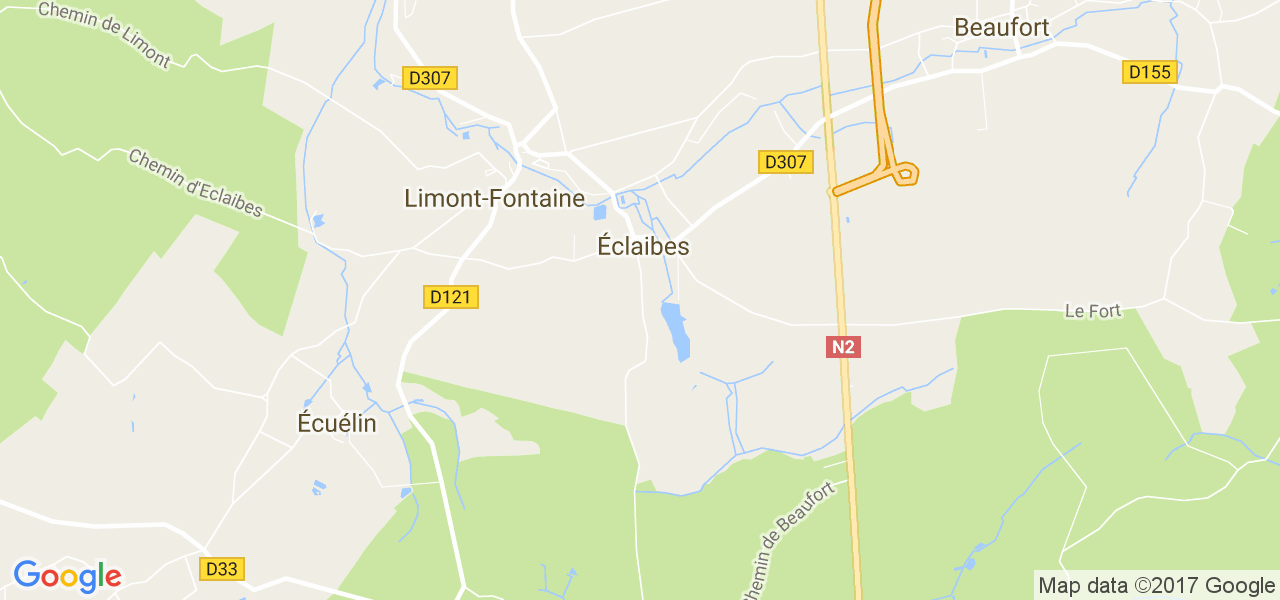 map de la ville de Éclaibes