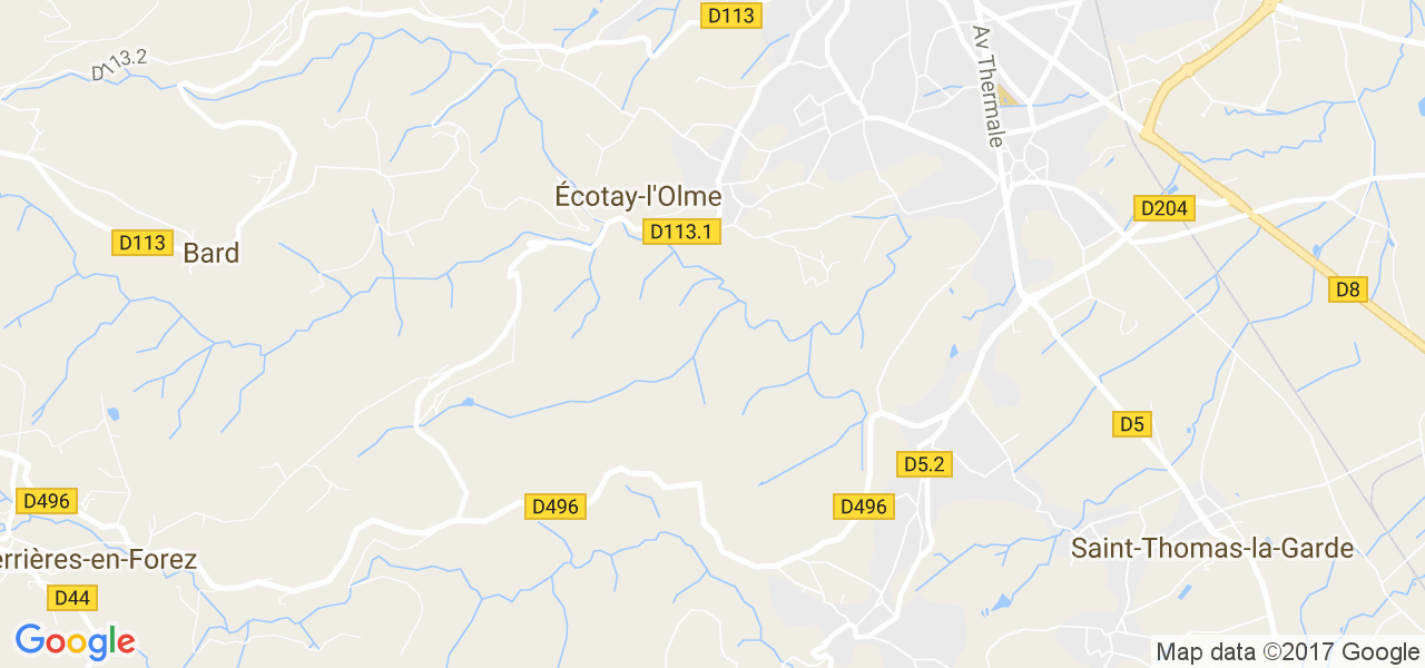 map de la ville de Écotay-l'Olme